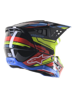 Kask enduro Alpinestars MX Supertech M5 Action 2 czarno-żółto-czerwony