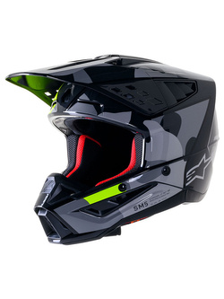 Kask enduro Alpinestars MX Supertech M5 Rover czarno-żółto-szary