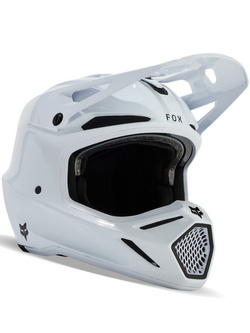 Kask enduro Fox V3 RS Carbon Solid biały