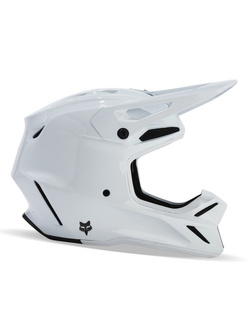 Kask enduro Fox V3 RS Carbon Solid biały