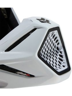 Kask enduro Fox V3 RS Carbon Solid biały