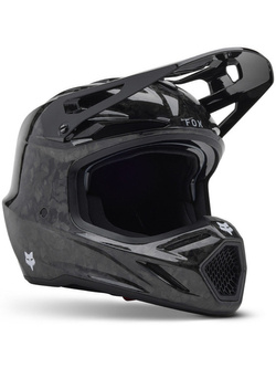 Kask enduro Fox V3 RS Carbon Solid czarny