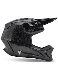 Kask enduro Fox V3 RS Carbon Solid czarny