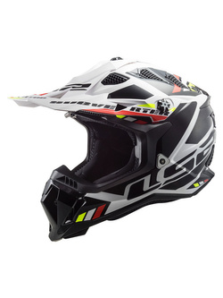 Kask enduro LS2 MX700 Subverter Evo II Stomp biało-czarny