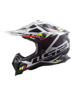 Kask enduro LS2 MX700 Subverter Evo II Stomp biało-czarny