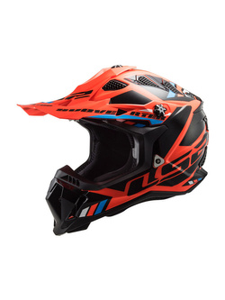 Kask enduro LS2 MX700 Subverter Evo II Stomp pomarańczowo-czarny