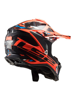 Kask enduro LS2 MX700 Subverter Evo II Stomp pomarańczowo-czarny