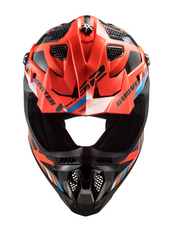 Kask enduro LS2 MX700 Subverter Evo II Stomp pomarańczowo-czarny