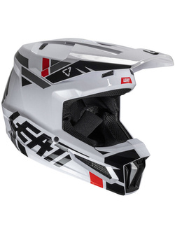 Kask enduro Leatt Moto 2.5 V25 biało-czarno-szary