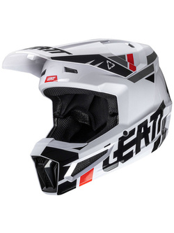 Kask enduro Leatt Moto 2.5 V25 biało-czarno-szary