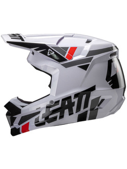 Kask enduro Leatt Moto 2.5 V25 biało-czarno-szary