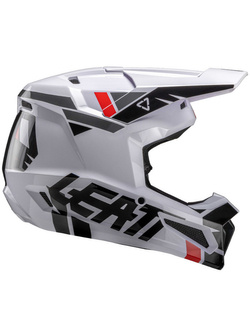 Kask enduro Leatt Moto 2.5 V25 biało-czarno-szary