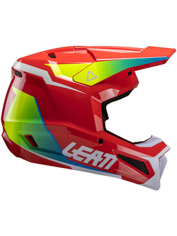 Kask enduro Leatt Moto 2.5 V25 czerwono-niebiesko-żółty