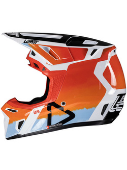 Kask enduro Leatt Moto 8.5 V25 Glamis biało-pomarańczowy