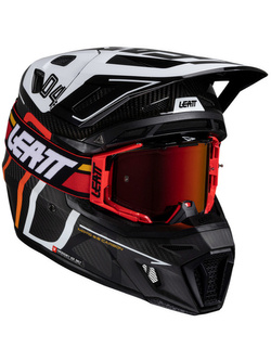 Kask enduro Leatt Moto 9.5 Carbon czarno-biały