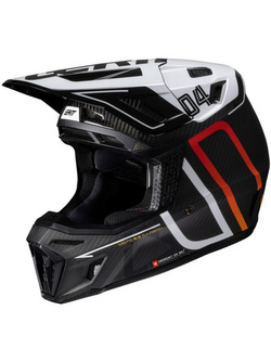 Kask enduro Leatt Moto 9.5 Carbon czarno-biały