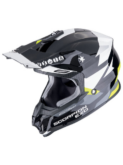 Kask enduro Scorpion VX-16 Evo Air Rod czarno-żółty