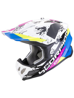 Kask enduro Scorpion VX-22 Air CX biało-czarno-niebieski