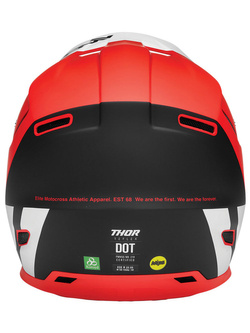 Kask enduro Thor Reflex Cube czerwono-czarny