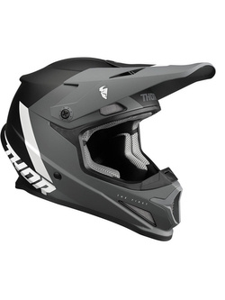 Kask enduro Thor Sector Chev szaro-czarny mat