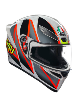 Kask integralny AGV K1 S Blipper szaro-czerwony