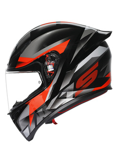 Kask integralny AGV K1 S Fastlap czarno-szaro-czerwony