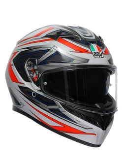 Kask integralny AGV K3 Space biało-czerwony