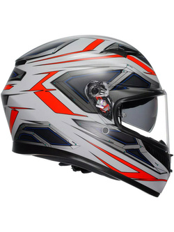 Kask integralny AGV K3 Space biało-czerwony