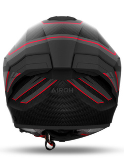 Kask integralny Airoh Matryx Sentinel czarno-czerwony matowy