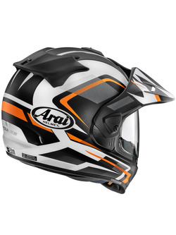 Kask integralny Arai Tour-X5 Frost Gun Metallic czarno-biało-pomarańczowy