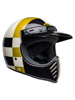 Kask integralny Bell Moto-3 Classic czarno-złoto-biały