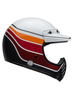 Kask integralny Bell Moto-3 biało-czarno-czerwony