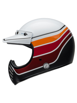 Kask integralny Bell Moto-3 biało-czarno-czerwony