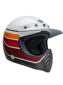 Kask integralny Bell Moto-3 biało-czarno-czerwony