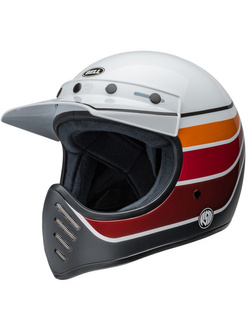 Kask integralny Bell Moto-3 biało-czarno-czerwony