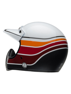 Kask integralny Bell Moto-3 biało-czarno-czerwony