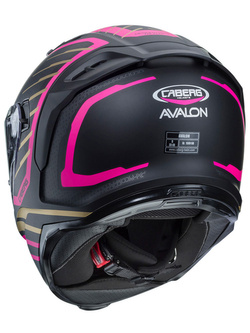 Kask integralny Caberg Avalon Forge matowy czarno-szaro-różowy