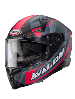 Kask integralny Caberg Avalon X Optic czarno-szaro-czerwony