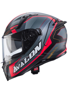 Kask integralny Caberg Avalon X Optic czarno-szaro-czerwony