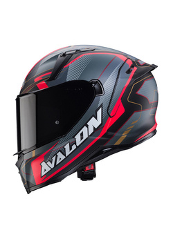 Kask integralny Caberg Avalon X Optic czarno-szaro-czerwony