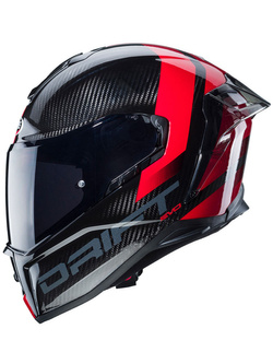 Kask integralny Caberg Drift Evo Carbon Sonic szaro-czerwony