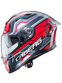 Kask integralny Caberg Drift Evo LB29 czarno-szaro-czerwony