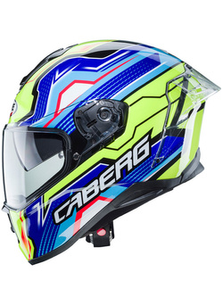 Kask integralny Caberg Drift Evo LB29 niebiesko-żółty-fluo