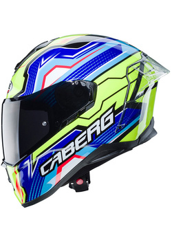 Kask integralny Caberg Drift Evo LB29 niebiesko-żółty-fluo