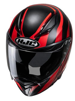 Kask integralny HJC F70 Galla czarno-czerwony