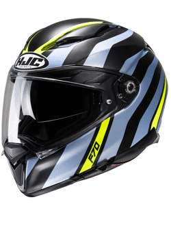 Kask integralny HJC F70 Galla czarno-niebiesko-żółty