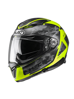 Kask integralny HJC F70 Katra żółty