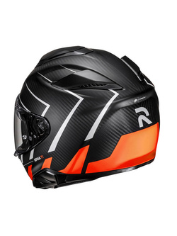 Kask integralny HJC RPHA 71 Carbon Cano czarno-szaro-pomarańczowy