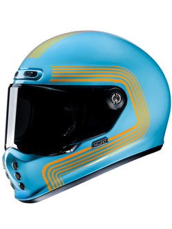 Kask integralny HJC V10 Foni niebiesko-pomarańczowy