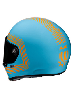 Kask integralny HJC V10 Foni niebiesko-pomarańczowy